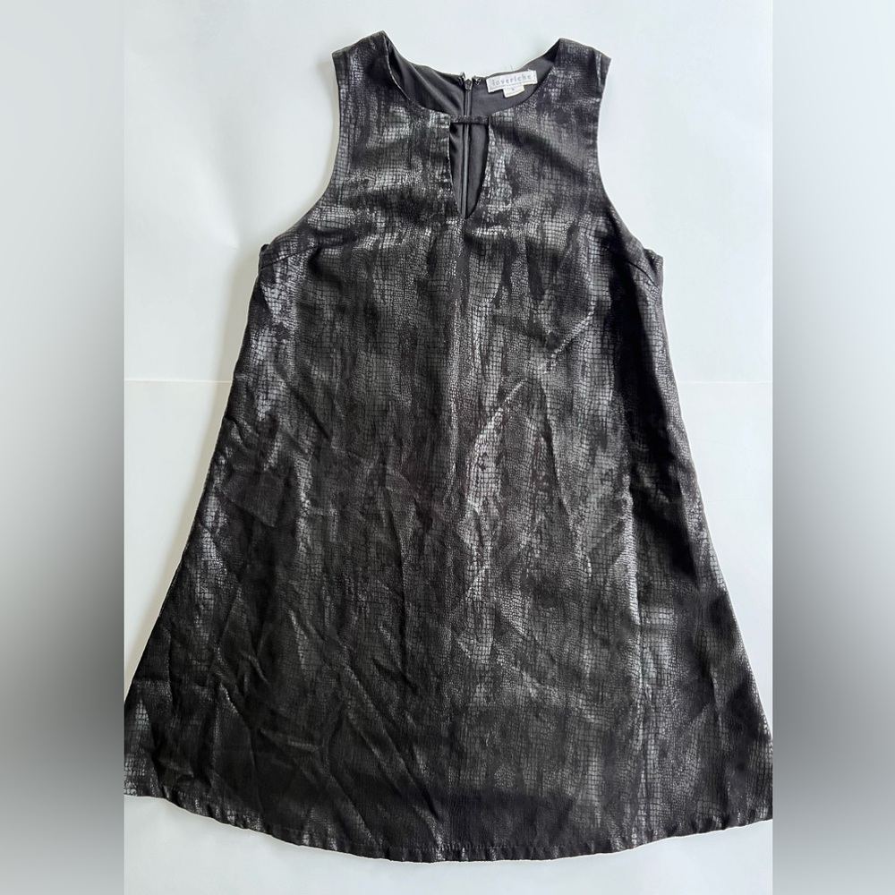 Love Riche Faux Leather Animal Skin Dress